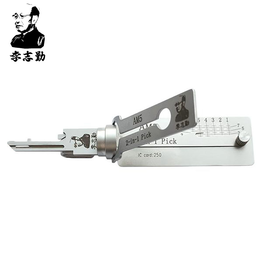 Lishi AM5 2-in-1 Pick & Decoder for American Lock Padlocks Keyway