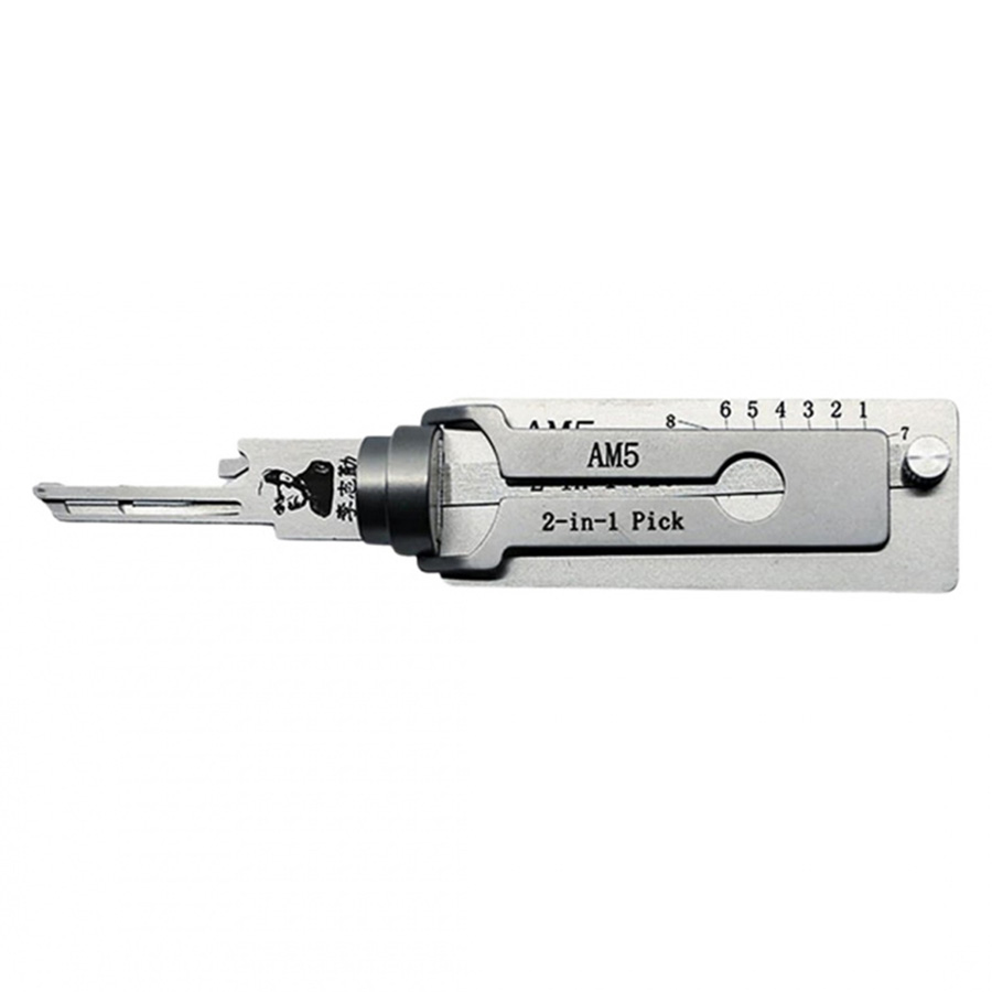 Lishi AM5 2-in-1 Pick & Decoder for American Lock Padlocks Keyway