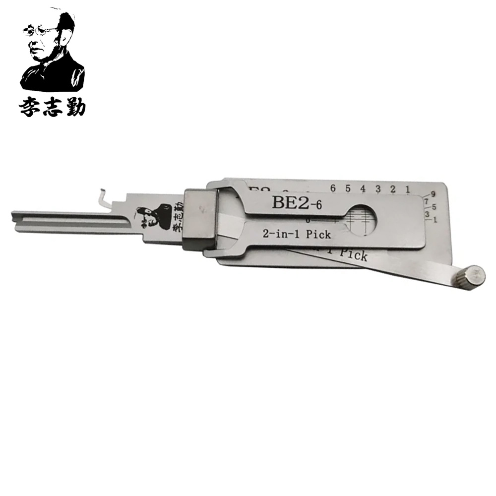 Lishi BE2-6 2-in-1 Pick & Decoder for BEST “A” 6 Pin SFIC Cylinders